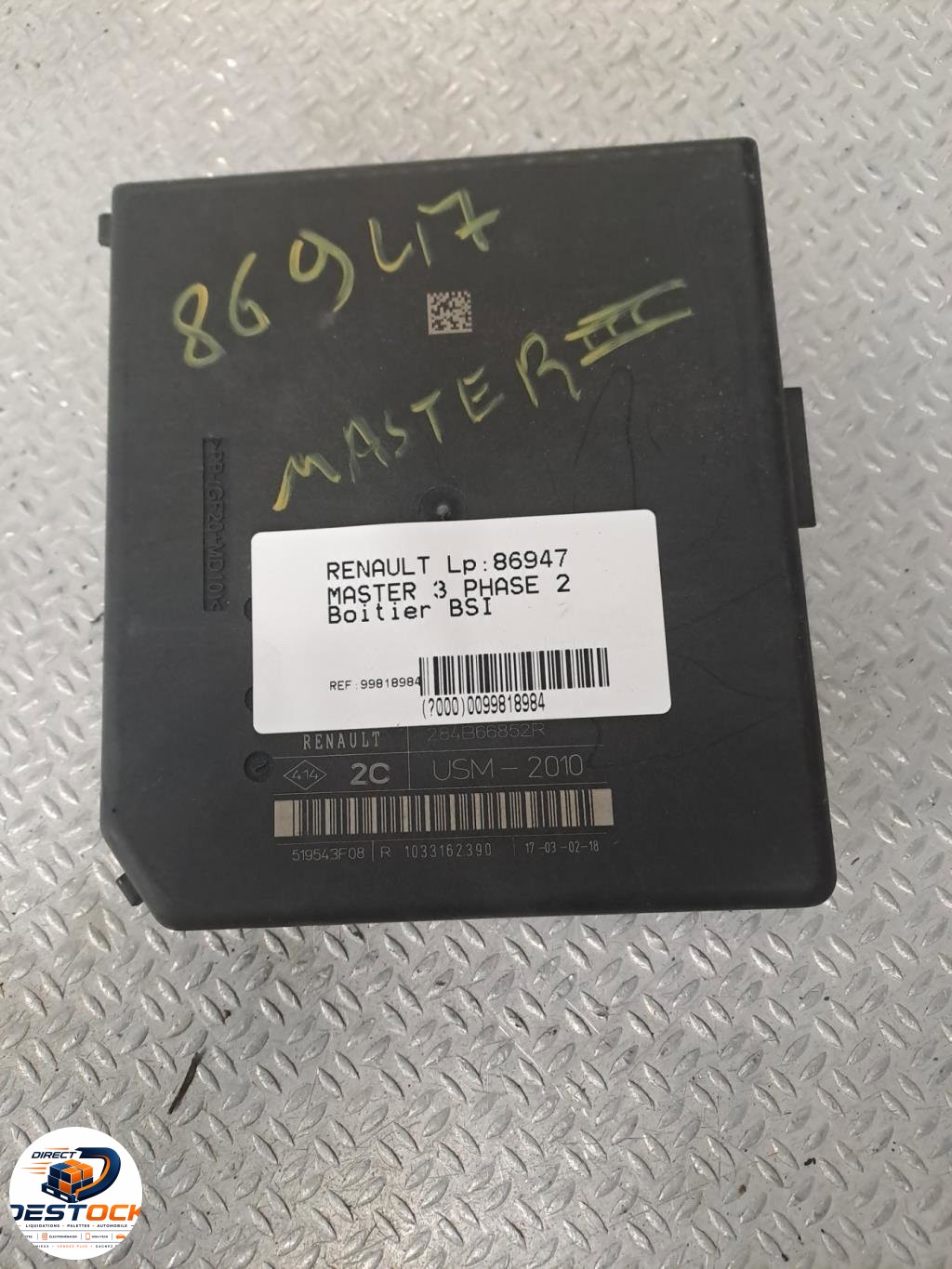 Bloc compteur  bsi RENAULT MASTER 3 PHASE 2 occasion