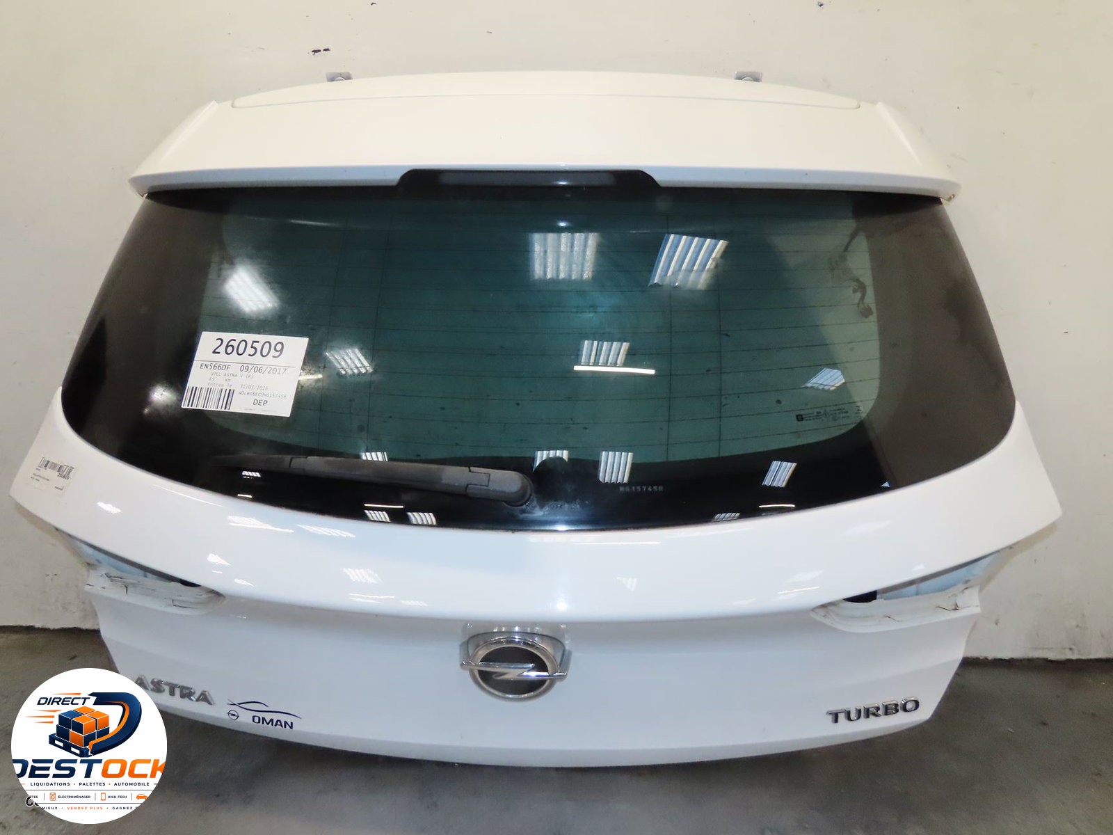 Hayon Opel ASTRA K (B16) 1.4 turbo (68) (2015) occasion