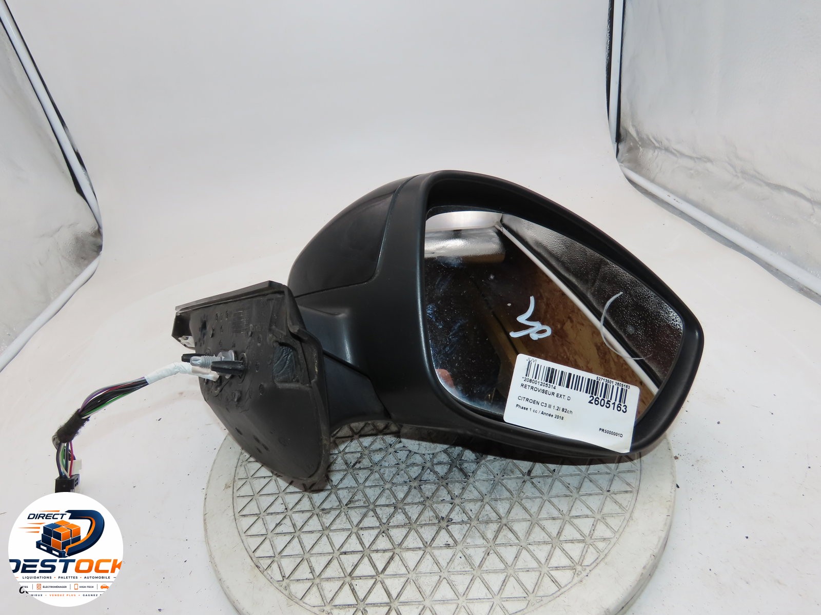 Retroviseur exterieur manuel droit Citroen C3 III (SX) 1.2 vti 82 (2016) occasion